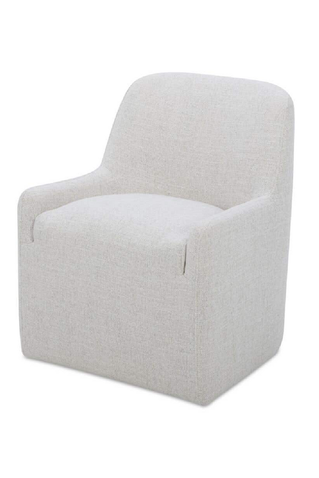 Upholstered Rolling Dining Chair | Novi Living Sandy | Oroa.com
