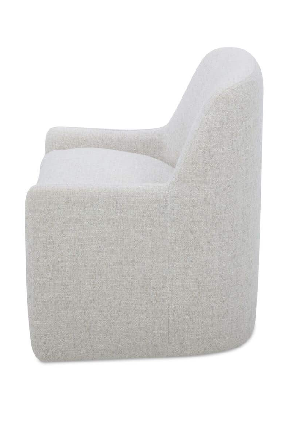 Upholstered Rolling Dining Chair | Novi Living Sandy | Oroa.com