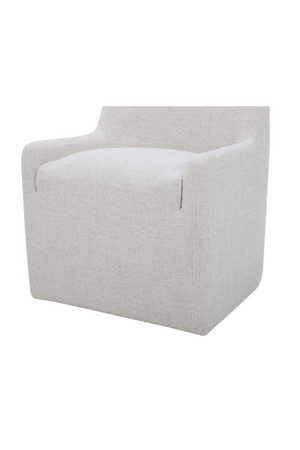 Upholstered Rolling Dining Chair | Novi Living Sandy | Oroa.com