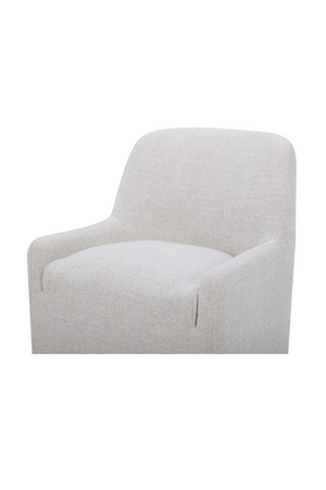 Upholstered Rolling Dining Chair | Novi Living Sandy | Oroa.com