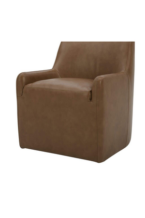 Upholstered Rolling Dining Chair | Novi Living Sandy | Oroa.com