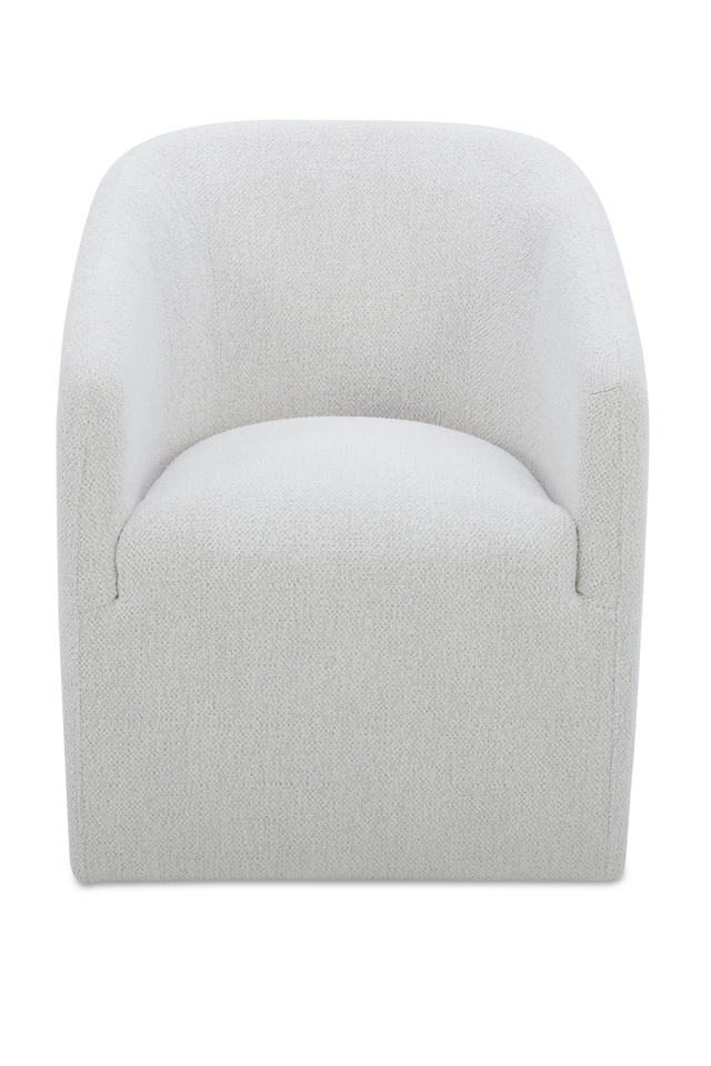 Upholstered Rolling Dining Chair | Novi Living Sandy | Oroa.com