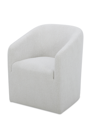 Upholstered Rolling Dining Chair | Novi Living Sandy | Oroa.com