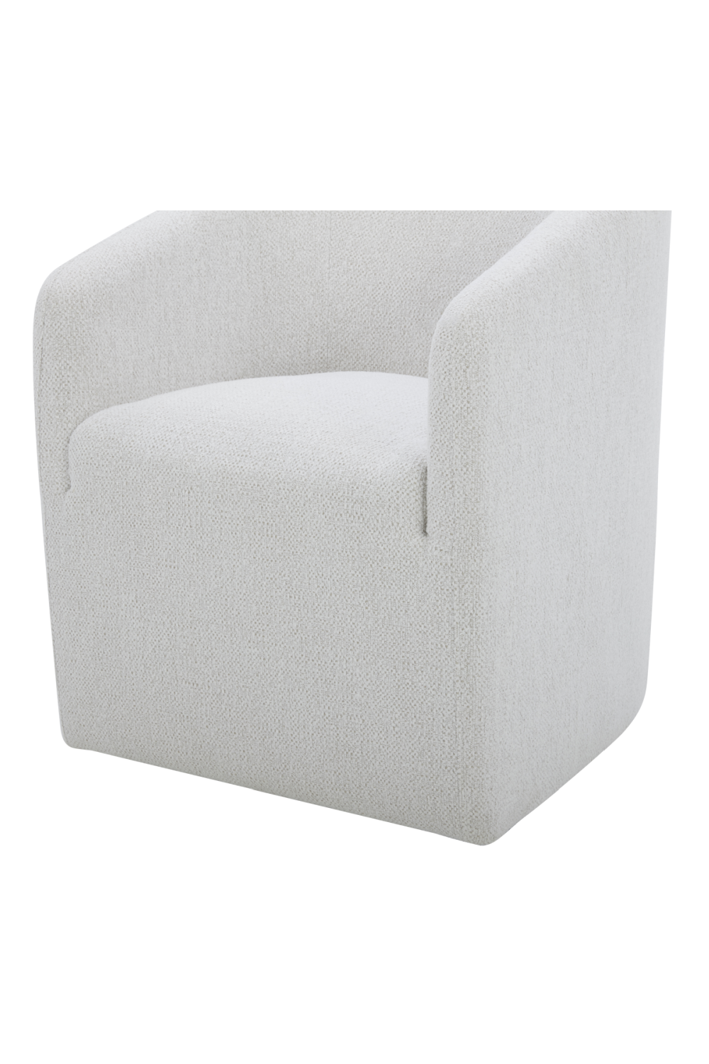 Upholstered Rolling Dining Chair | Novi Living Sandy | Oroa.com