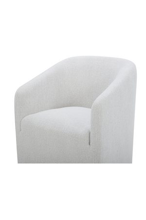 Upholstered Rolling Dining Chair | Novi Living Sandy | Oroa.com
