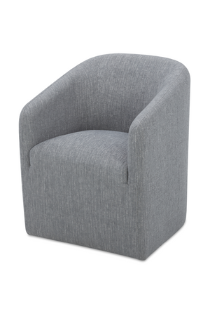 Upholstered Rolling Dining Chair | Novi Living Sandy | Oroa.com