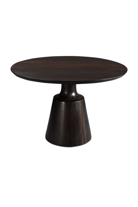 Modern European furniture - Brown Sheesham Round Dining Table - www.oroa.com