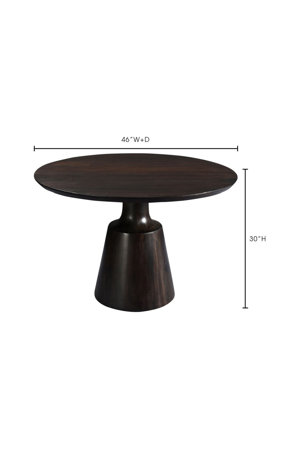   Modern European furniture - Brown Sheesham Round Dining Table - www.oroa.com | Oroa.com
