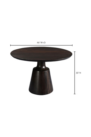   Modern European furniture - Brown Sheesham Round Dining Table - www.oroa.com | Oroa.com