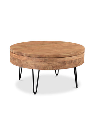 Modern European furniture - Acacia Wood Coffee Table - www.oroa.com
