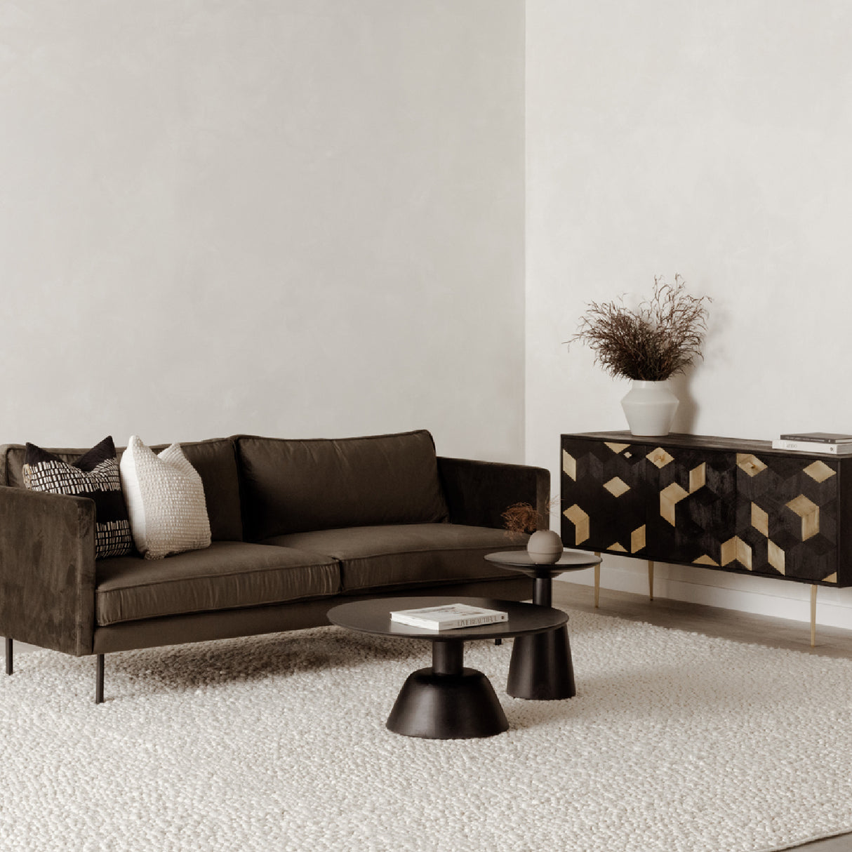 Modern European furniture - Wooden Round Coffee Table - www.oroa.com