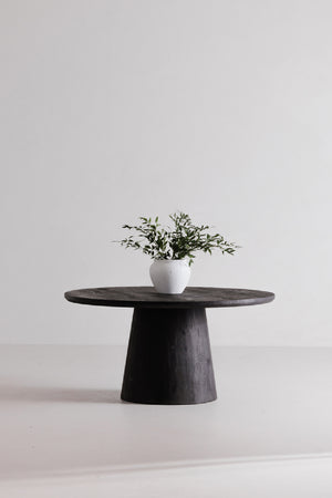 Modern European furniture - Black Mango Wood Dining Table - www.oroa.com