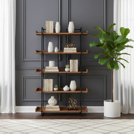 Modern European furniture - Solid Acacia Bookshelf - www.oroa.com