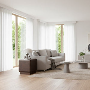 Brown Acacia Cube Side Table | Novi Living Eton | Oroa.com