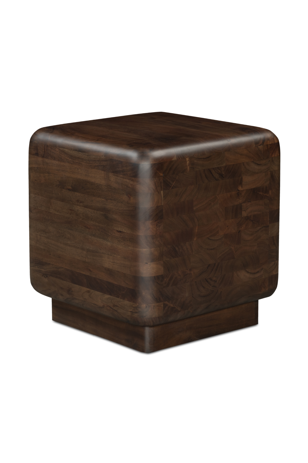 Brown Acacia Cube Side Table | Novi Living Eton | Oroa.com