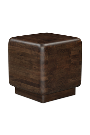 Brown Acacia Cube Side Table | Novi Living Eton | Oroa.com