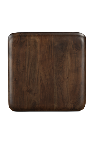 Brown Acacia Cube Side Table | Novi Living Eton | Oroa.com
