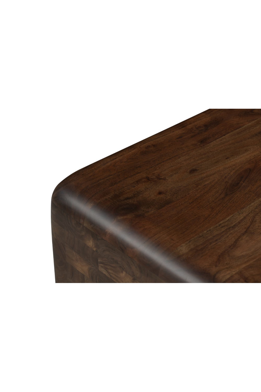 Brown Acacia Cube Side Table | Novi Living Eton | Oroa.com