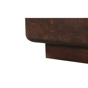 Modern European furniture - Brown Acacia Coffee Table - www.oroa.com