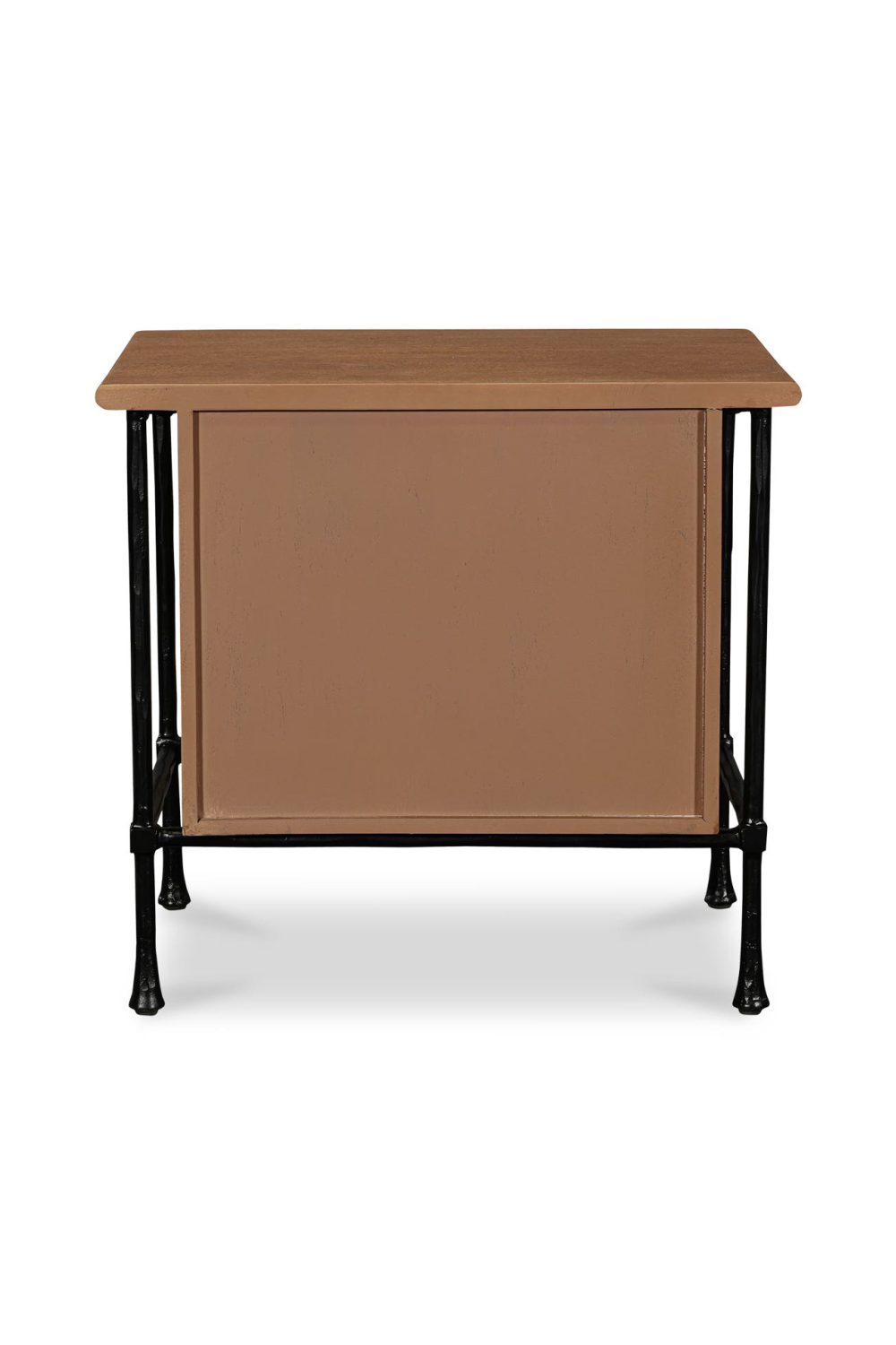 Wire-Brushed Acacia 2-Drawer Nightstand | Novi Living Rene | Oroa.com