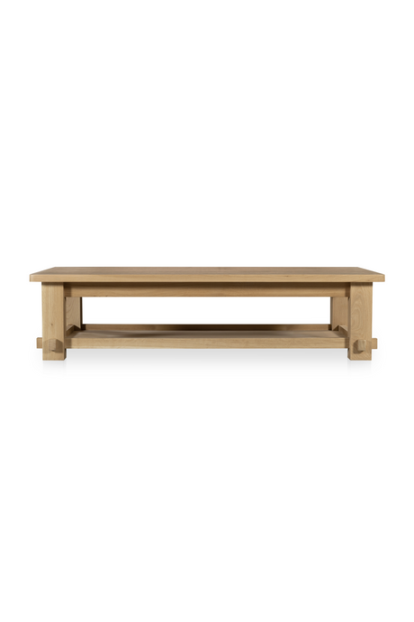 Natural Solid Oak Coffee Table | Novi Living Morey | Oroa.com