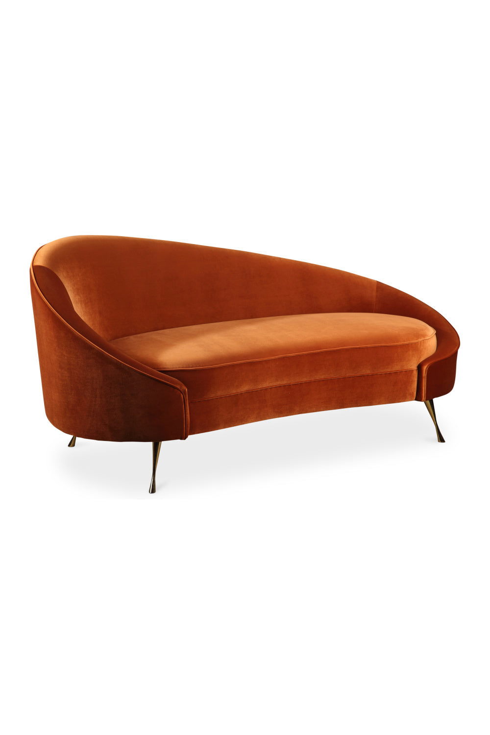 Modern European furniture - Orange Asymmetrical Chaise - www.oroa.com