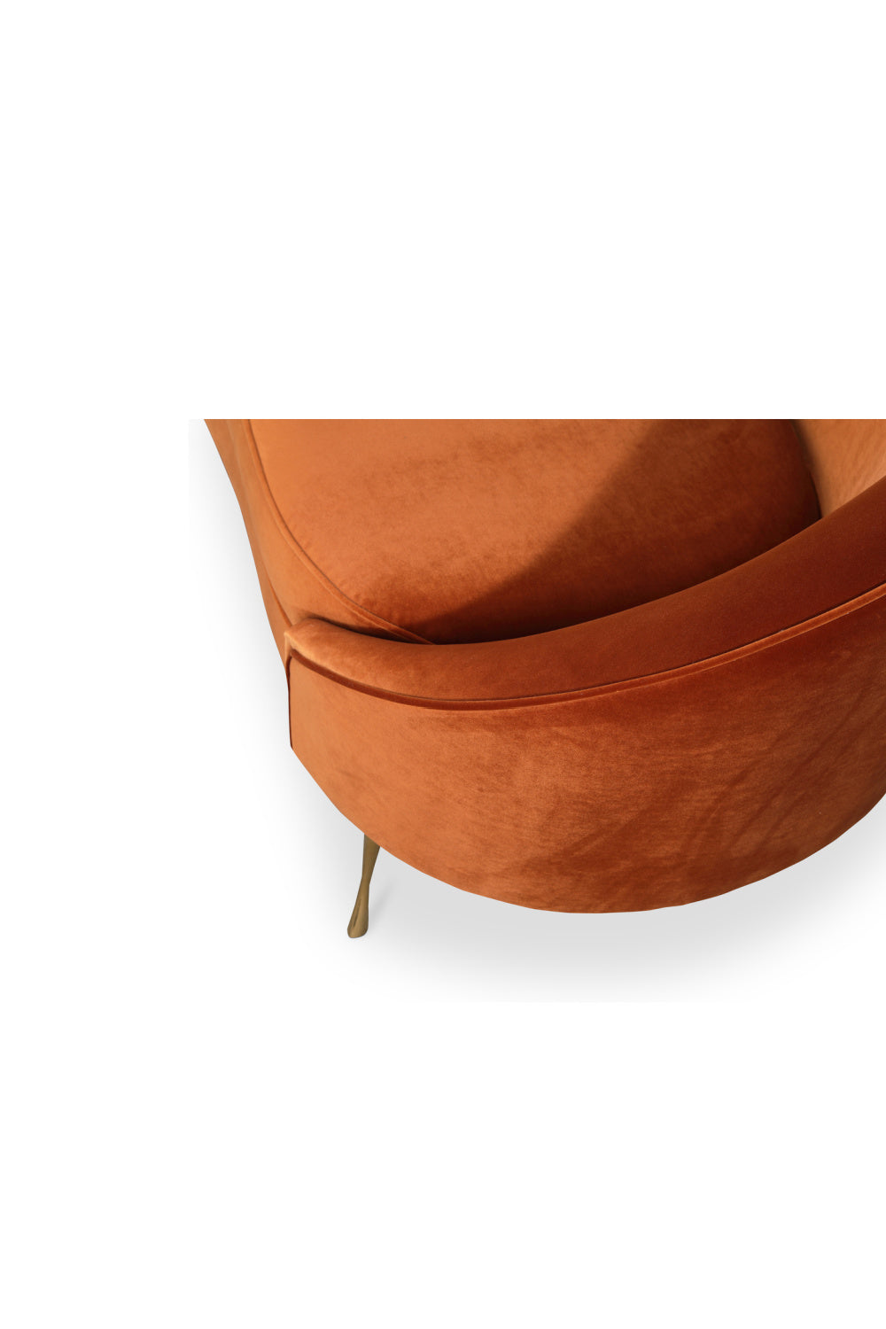 Modern European furniture - Orange Asymmetrical Chaise - www.oroa.com