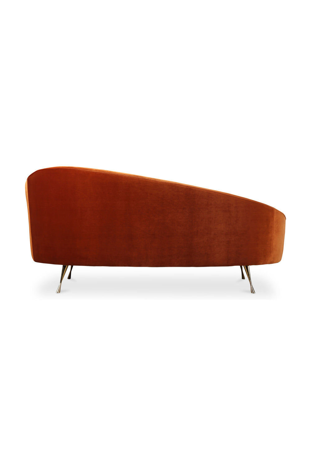 Modern European furniture - Orange Asymmetrical Chaise - www.oroa.com