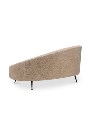 Modern European furniture - Brown Shearling Chaise Lounge - www.oroa.com