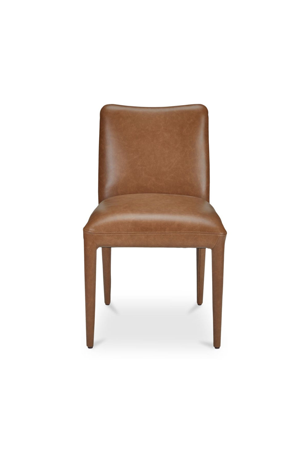 Modern European furniture - Brown Leather Dining Chair Set (2) - www.oroa.com