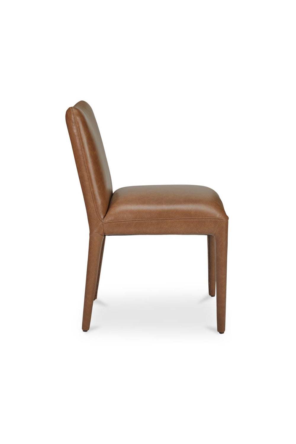 Modern European furniture - Brown Leather Dining Chair Set (2) - www.oroa.com