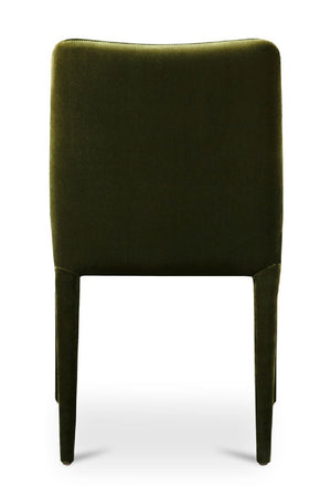 Modern European furniture - Green Velvet Dining Chairs (2) - www.oroa.com