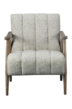 Modern European furniture - Beige Channeled Accent Chair - www.oroa.com