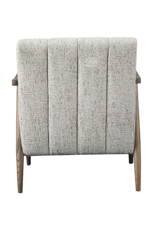 Modern European furniture - Beige Channeled Accent Chair - www.oroa.com