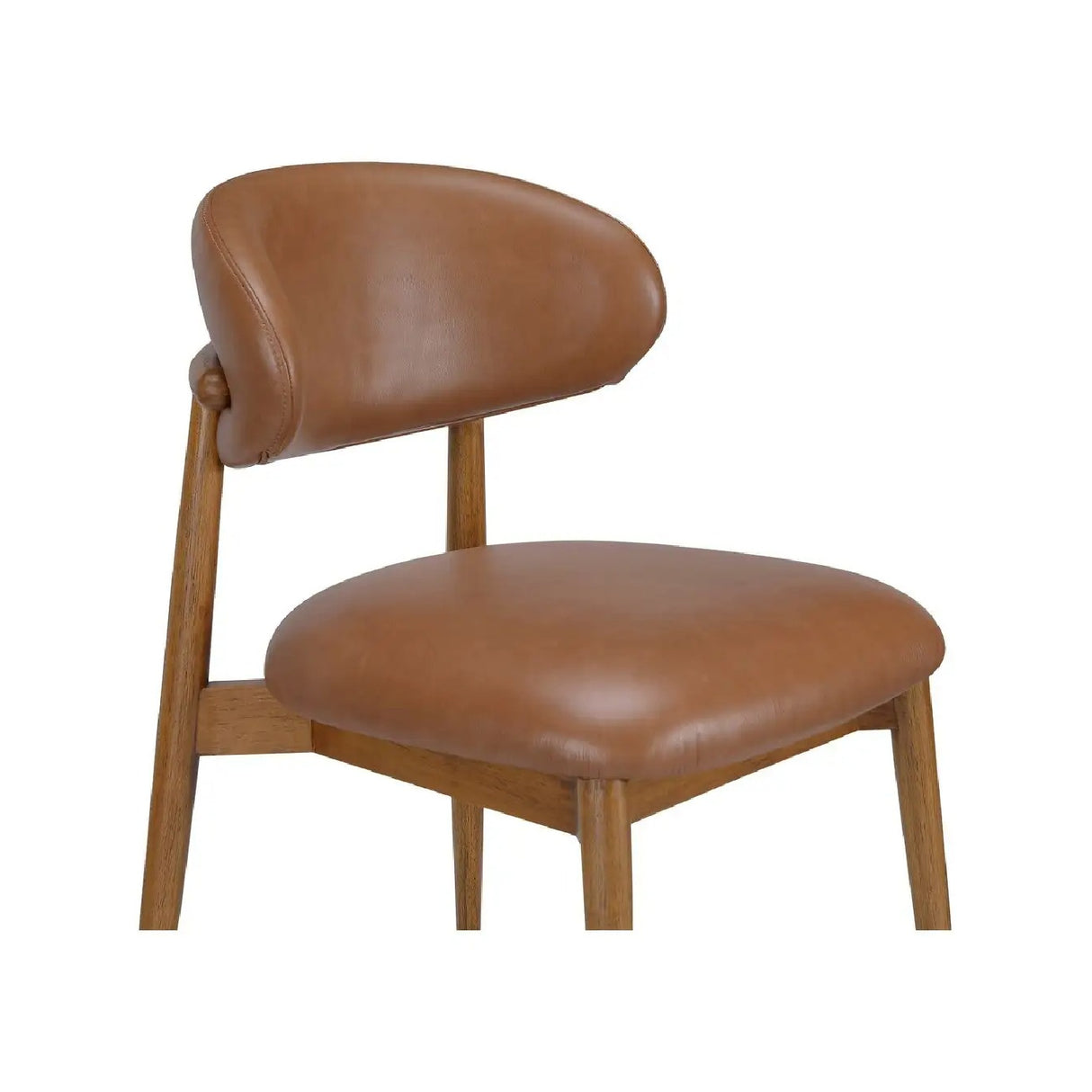 Modern European furniture - Brown Leather Dining Chair - www.oroa.com