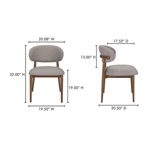 Modern European furniture - Curved Back Padded Dining Chair - www.oroa.com