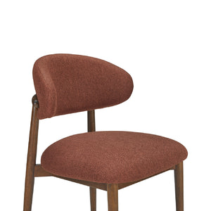 Modern European furniture - Curved Back Padded Dining Chair - www.oroa.com