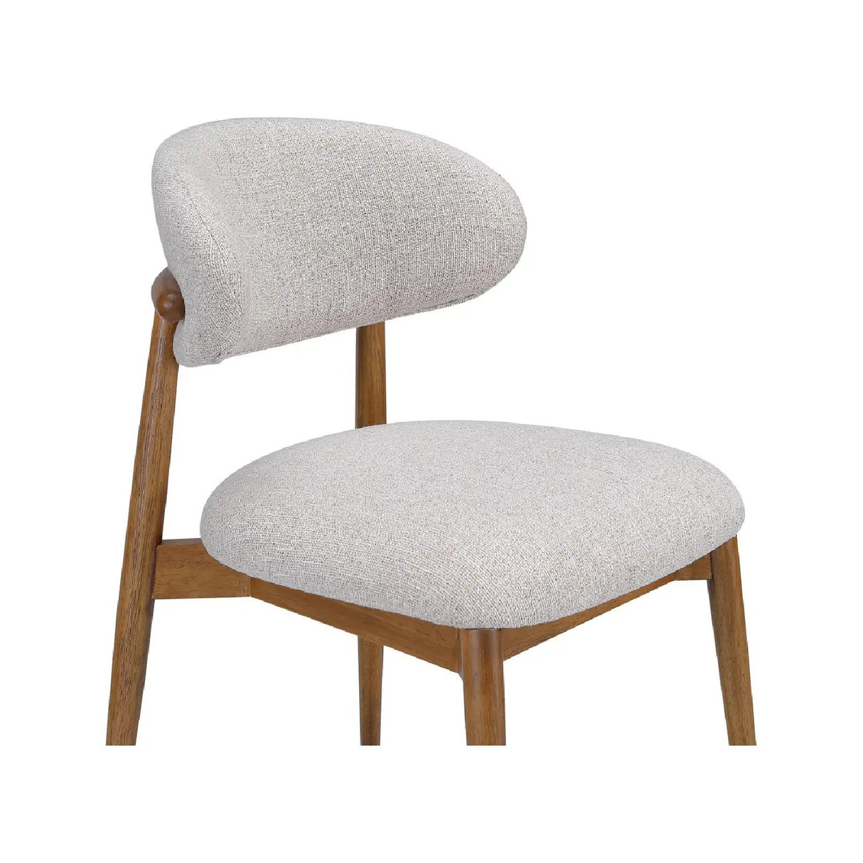 Modern European furniture - White Padded Dining Chair - www.oroa.com