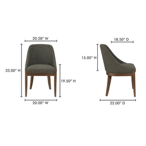 Modern European furniture - Oak Framed Upholstered Dining Chair - www.oroa.com