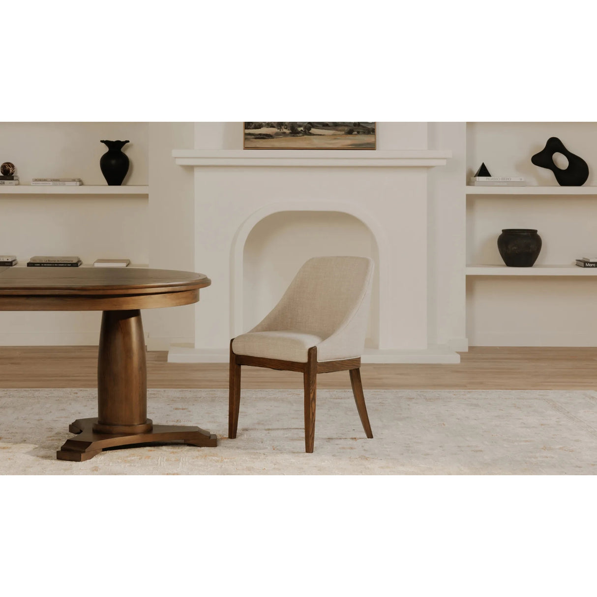 Modern European furniture - Oak Framed Upholstered Dining Chair - www.oroa.com