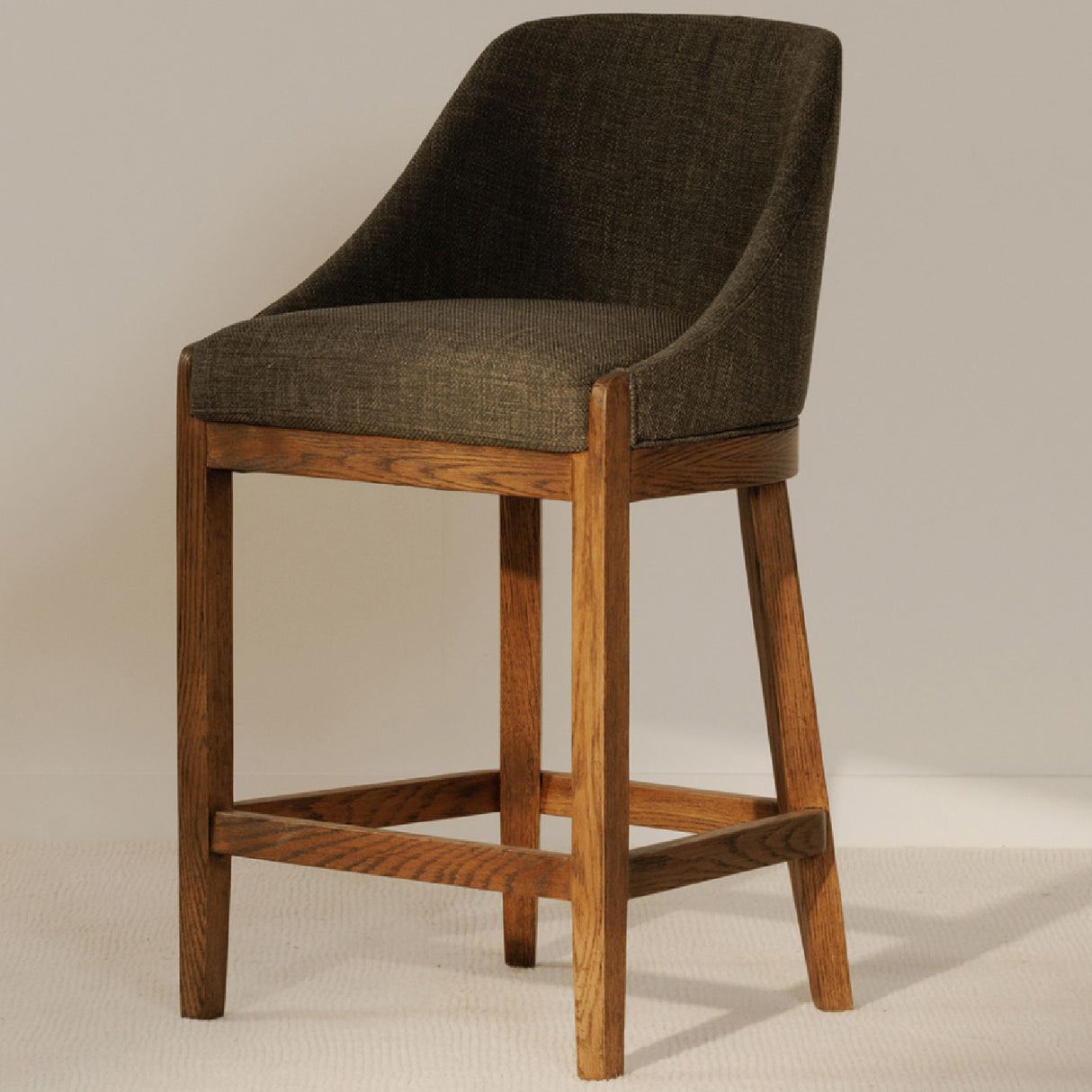 Modern European furniture - Green Curved Counter Stool - www.oroa.com