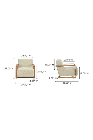 Oak Framed Lounge Chair | Novi Living Eckersley