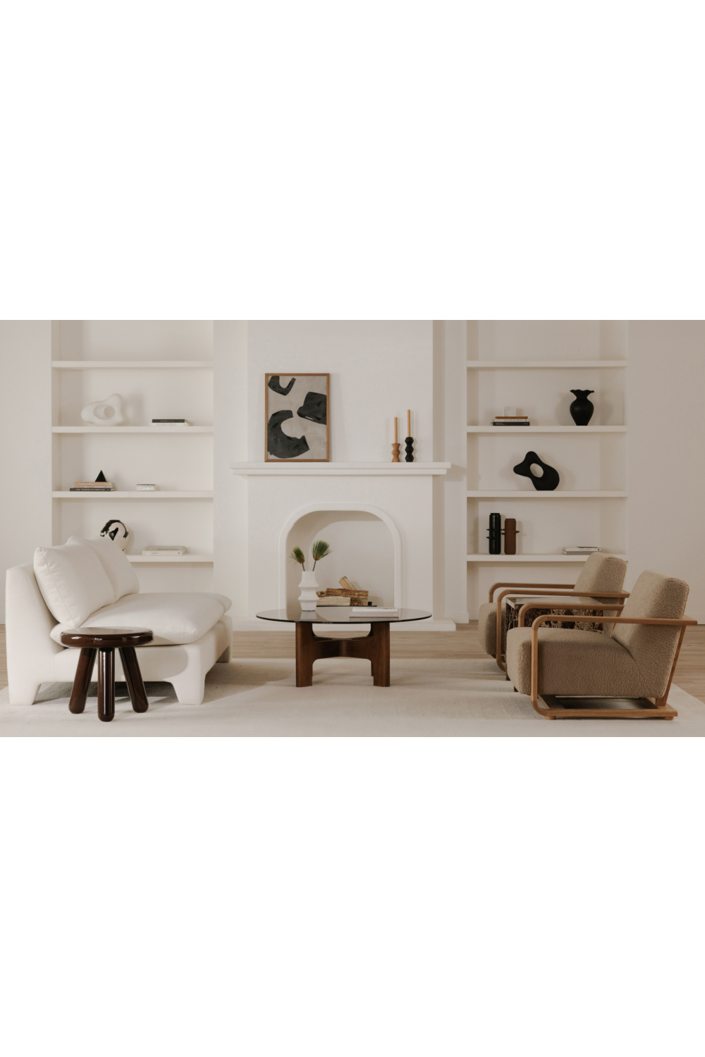 Oak Framed Lounge Chair | Novi Living Eckersley