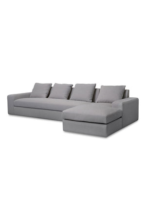 Modern European furniture - Track-Armed Right Sectional Sofa - www.oroa.com
