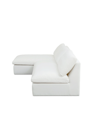   Modern European furniture - 2-Piece White Outdoor Modular Sofa - www.oroa.com | Oroa.com