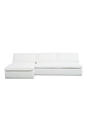   Modern European furniture - 2-Piece White Outdoor Modular Sofa - www.oroa.com | Oroa.com