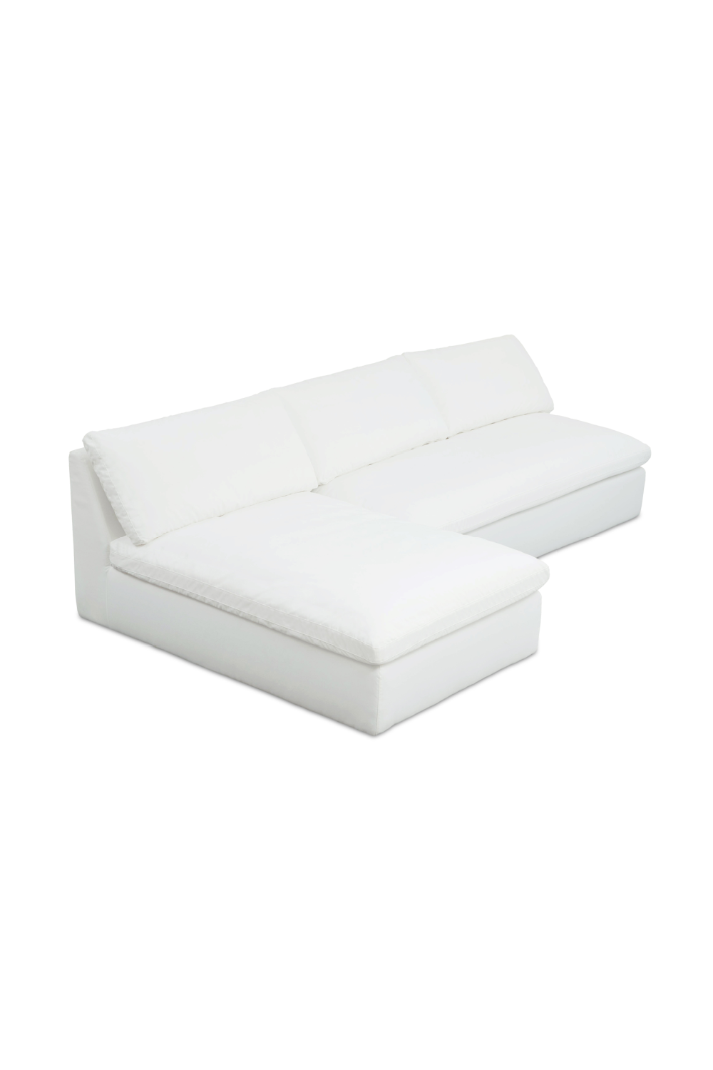   Modern European furniture - 2-Piece White Outdoor Modular Sofa - www.oroa.com | Oroa.com