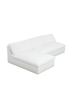   Modern European furniture - 2-Piece White Outdoor Modular Sofa - www.oroa.com | Oroa.com