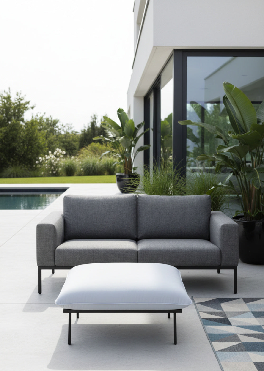   Modern European furniture - Pillowy Outdoor Ottoman - www.oroa.com | Oroa.com