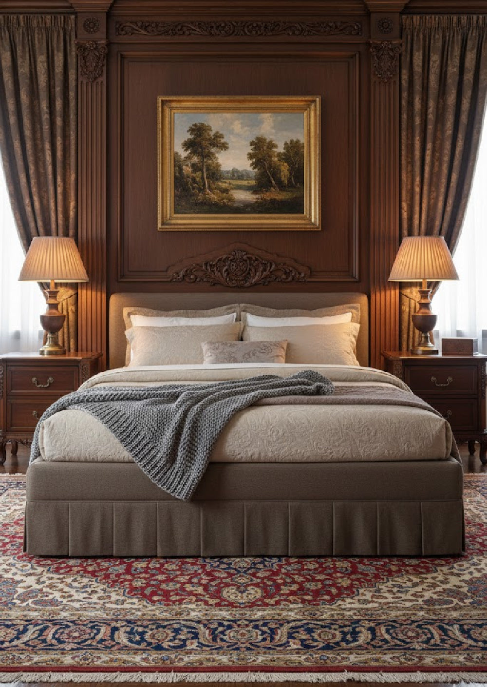 Box Pleated Bed | Novi Living Maren | Oroa.com